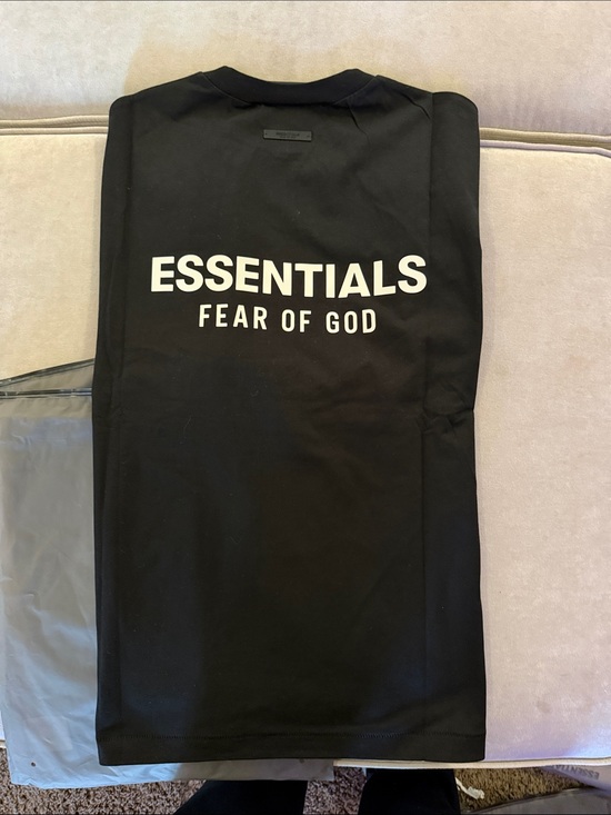 Fear of God Other - Fear of God ESSENTIALS Jet Black tee (2025)